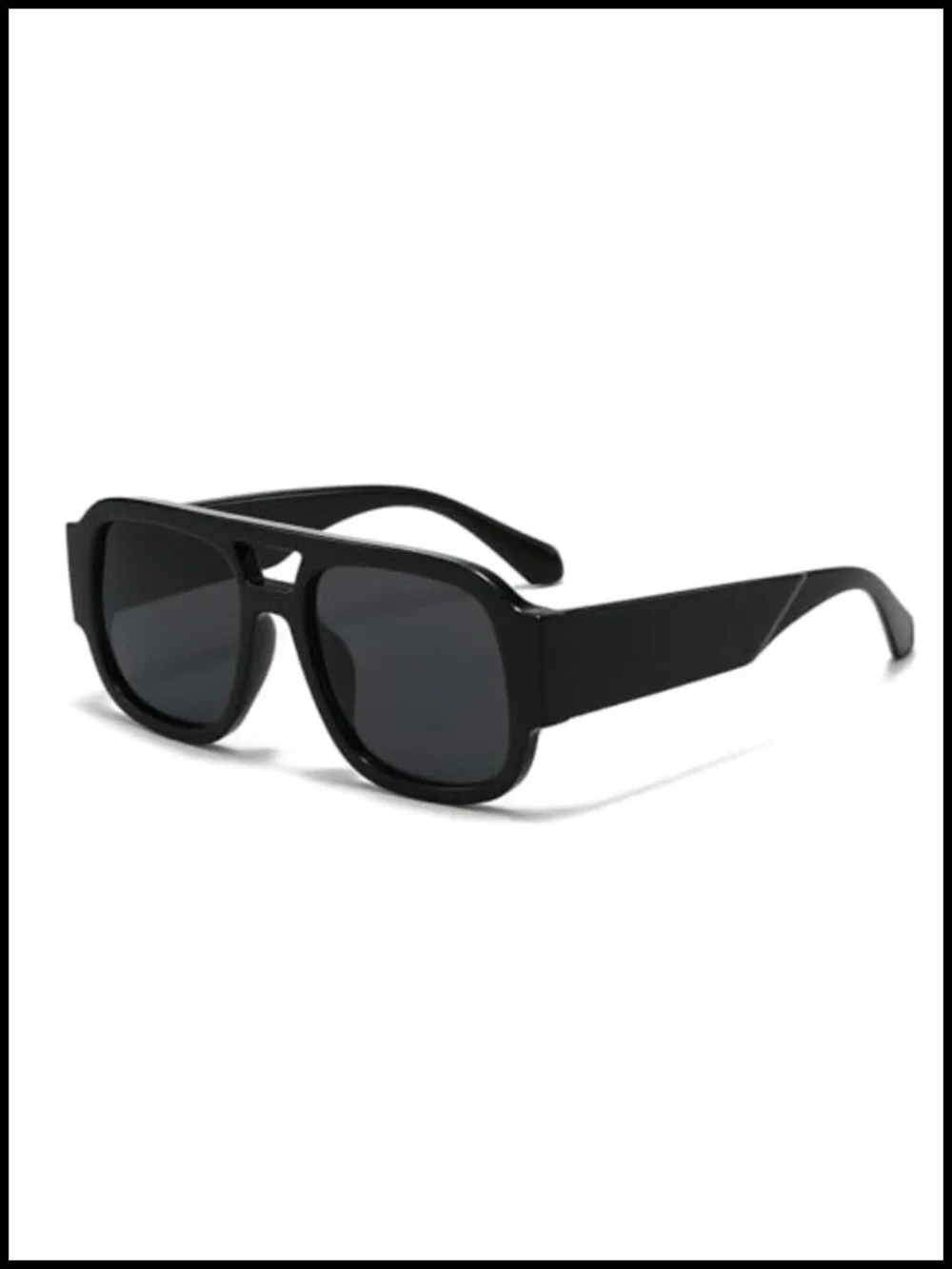 Retro Double Bridge Pilot Sunglasses for Women Men UV400